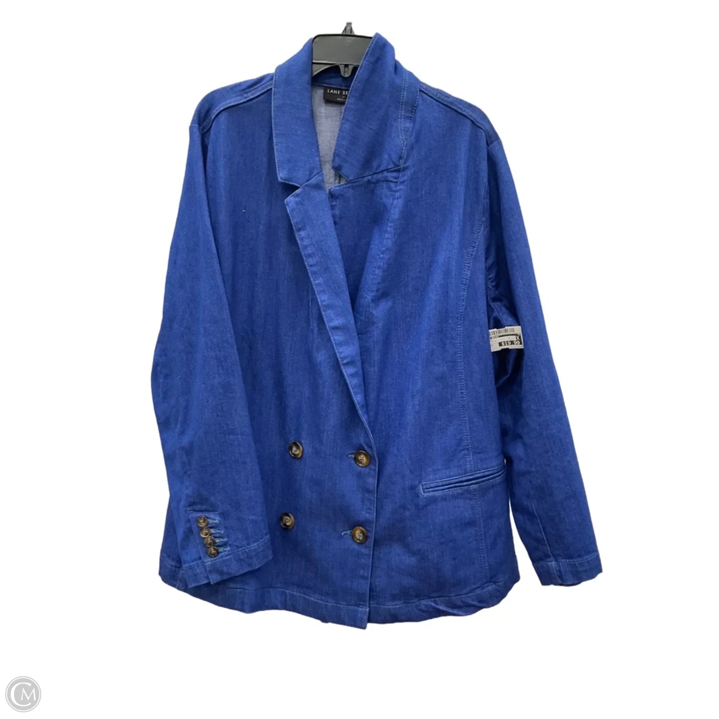 Blazer By Lane Bryant In Blue Denim, Size: 22