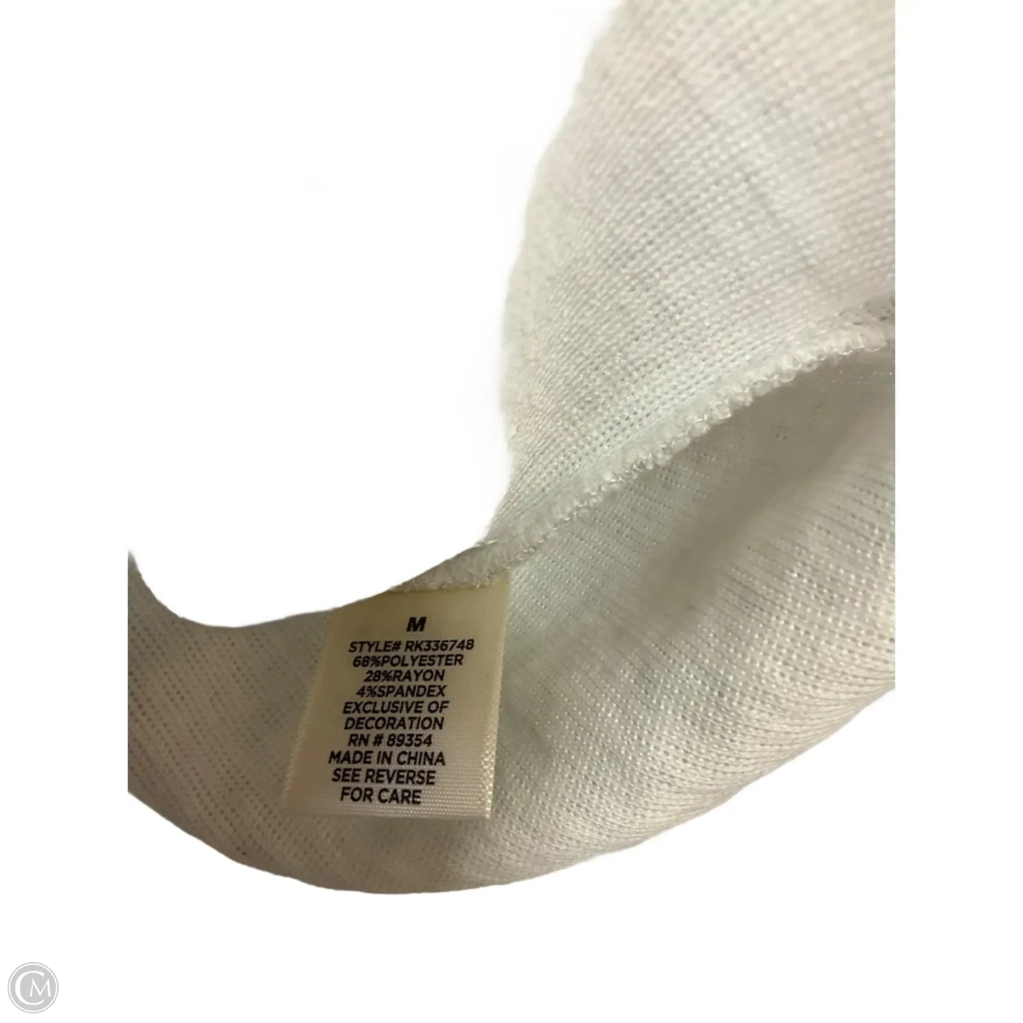 Blouse 3/4 Sleeve By Ultra Flirt In Grey, Size: M