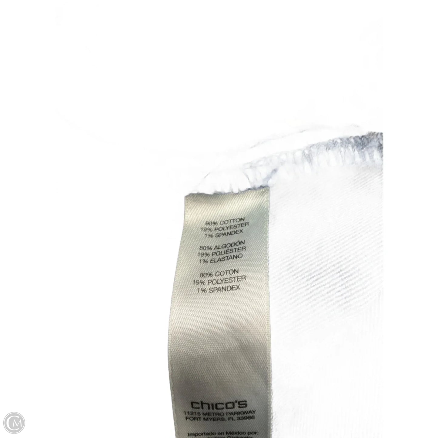 Jeans Straight By Chicos In Blue Denim, Size: 16