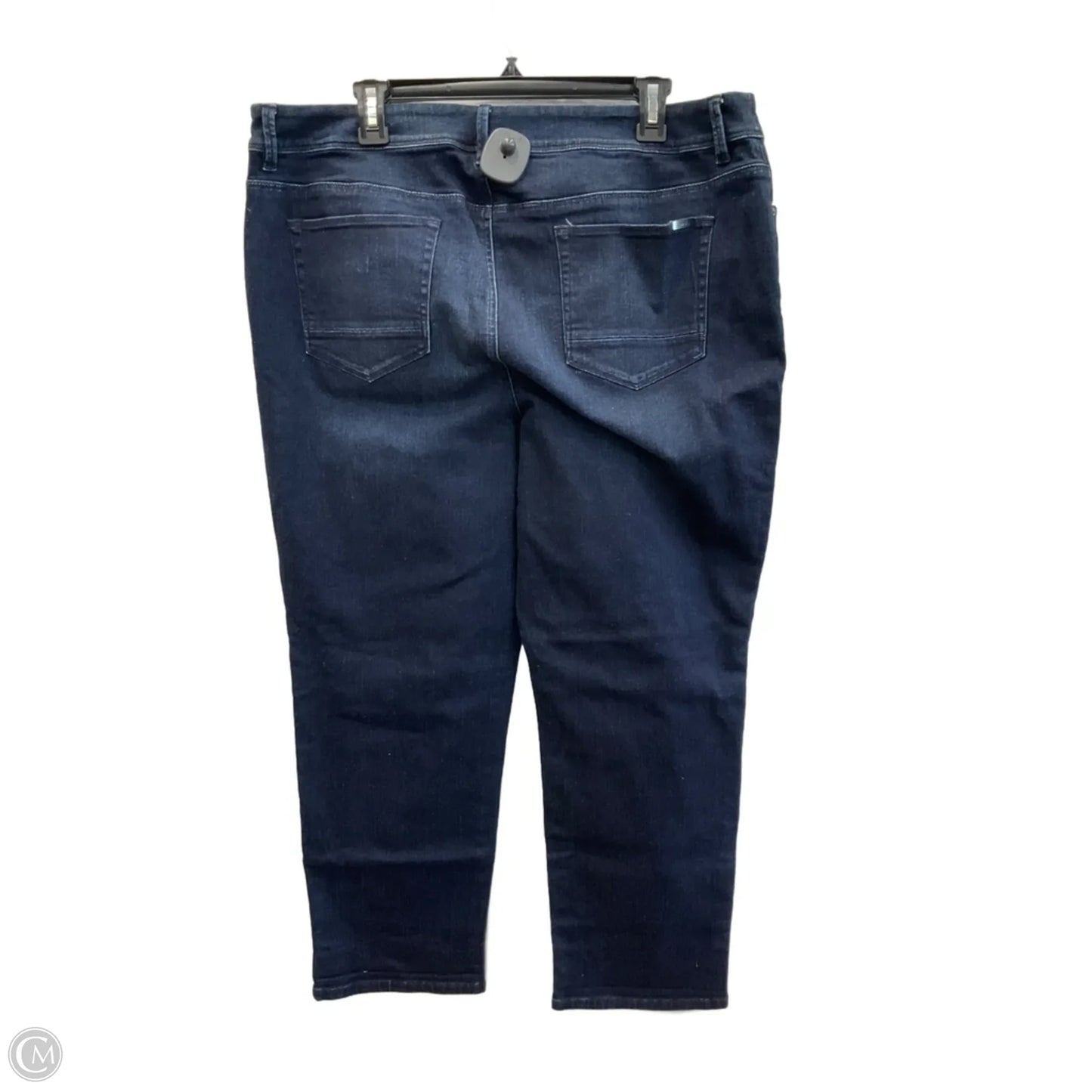 Jeans Straight By Chicos In Blue Denim, Size: 16