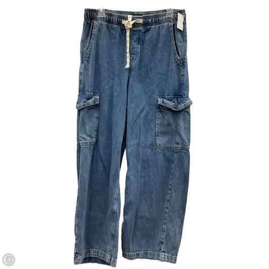 Jeans Wide Leg By Gap In Blue Denim, Size: M
