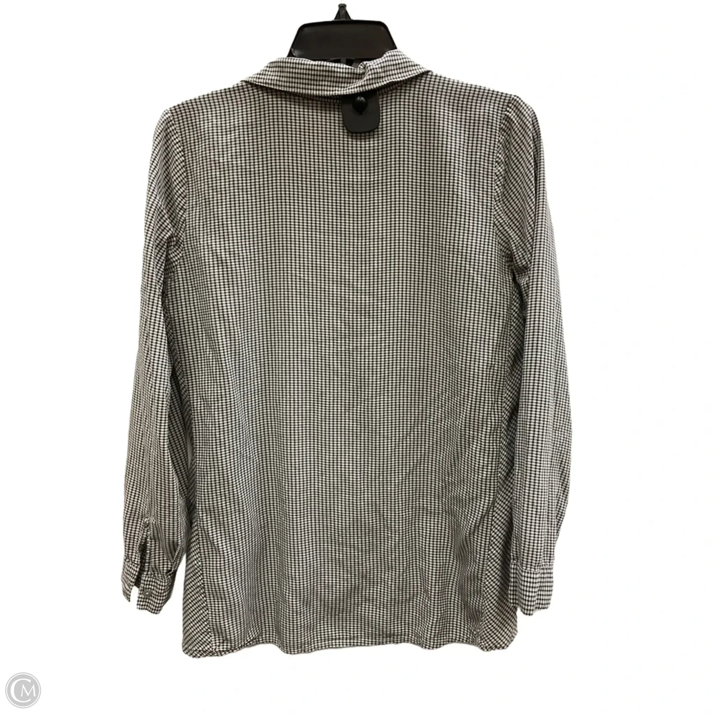 Blouse Long Sleeve By J. Jill In Checkered Pattern, Size: S