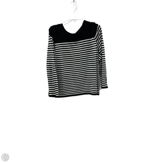 Top Long Sleeve By Chicos In Black & White, Size: Xxl
