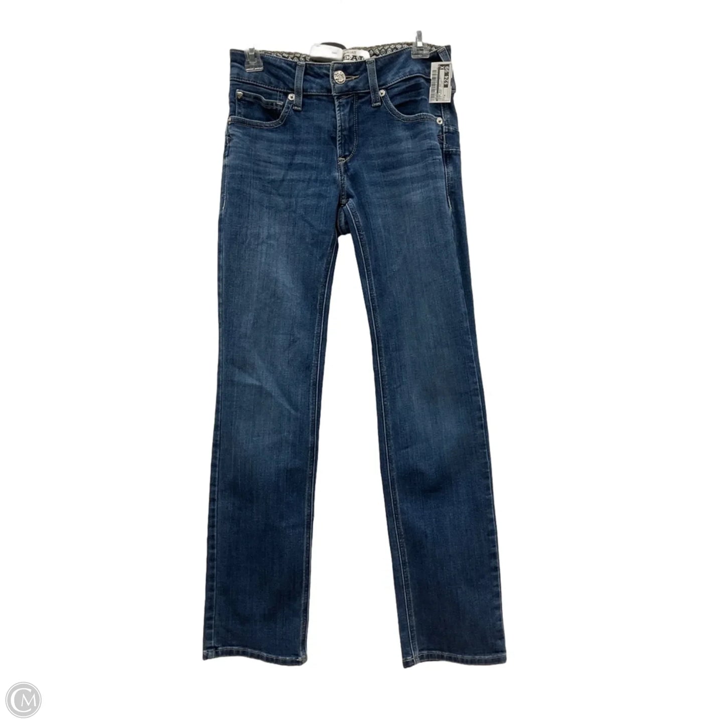 Jeans Boot Cut By Ariat In Blue Denim, Size: 4