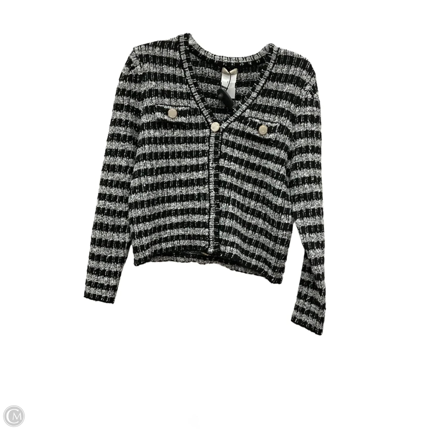 Cardigan By Cmc In Black & Grey, Size: L