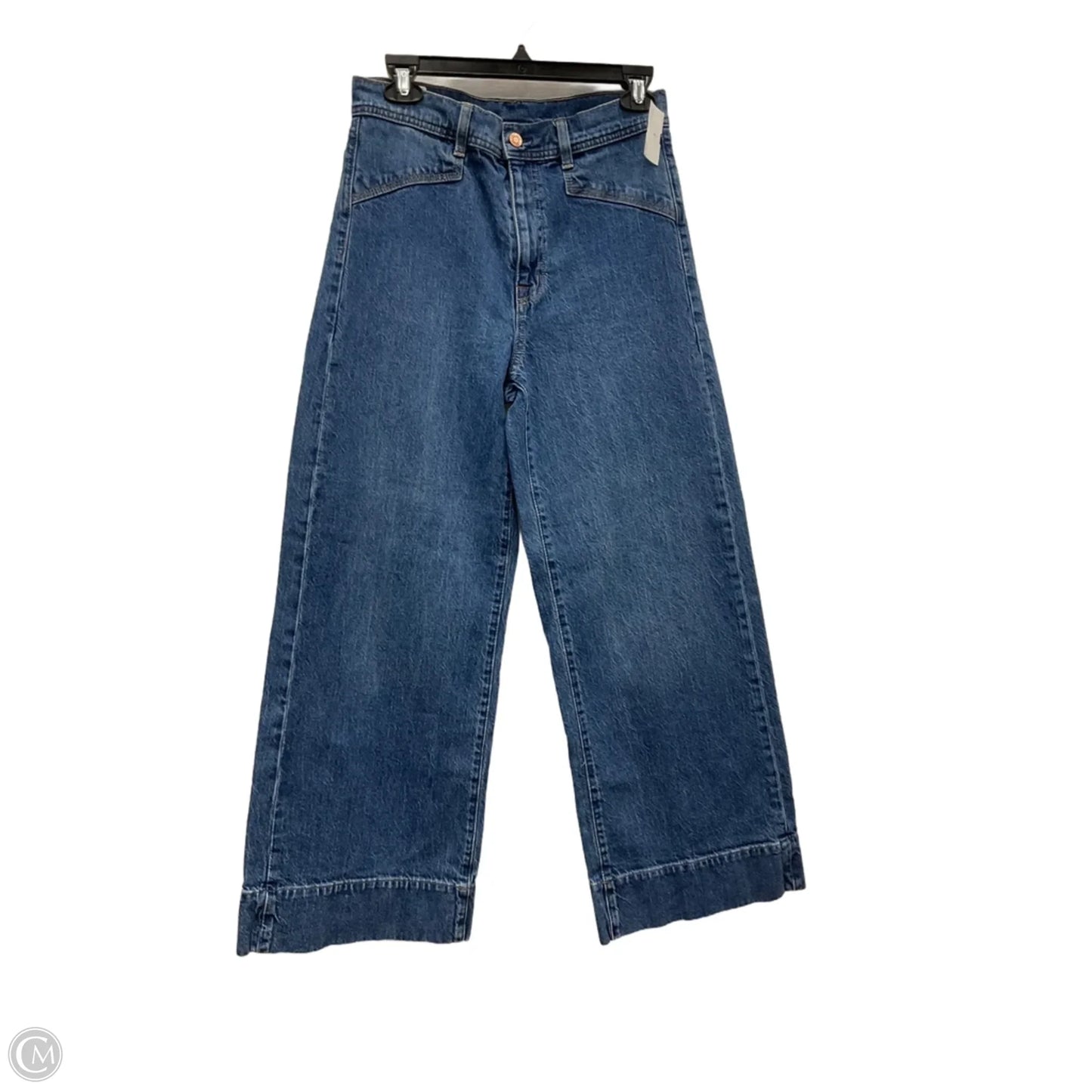 Jeans Wide Leg By Gap In Blue Denim, Size: 6