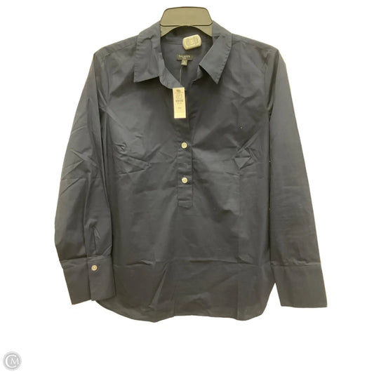 Blouse Long Sleeve By Talbots In Blue, Size: M