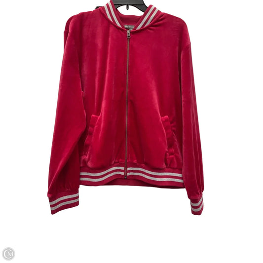 Athletic Jacket By Kate & Mallory In Red, Size: 1x