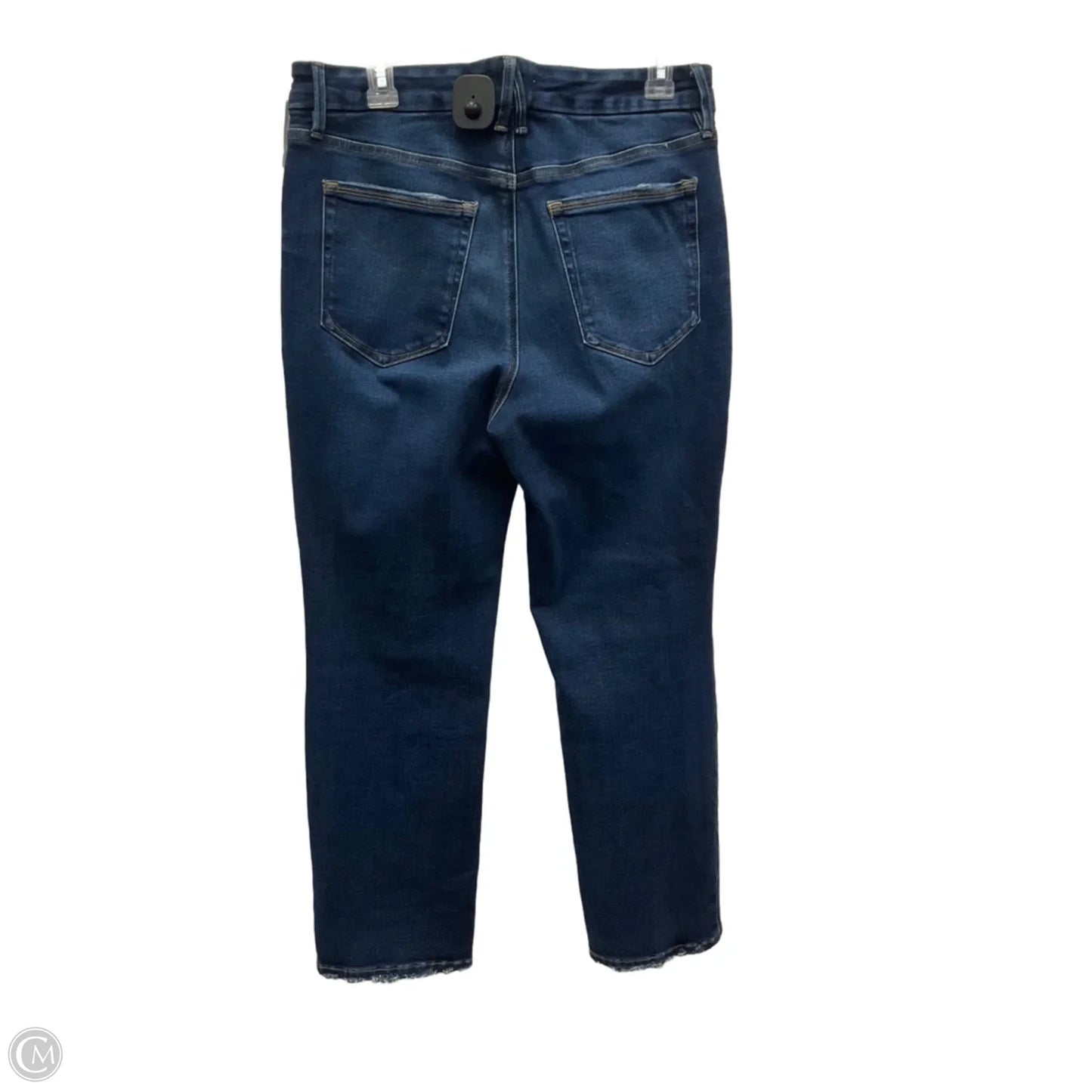 Jeans Straight By Good American In Blue Denim, Size: 12