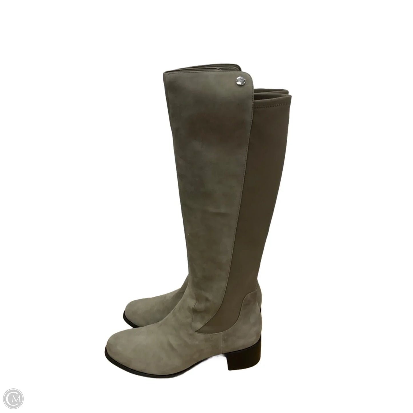 Boots Knee Flats By Marc Fisher In Taupe, Size: 8.5