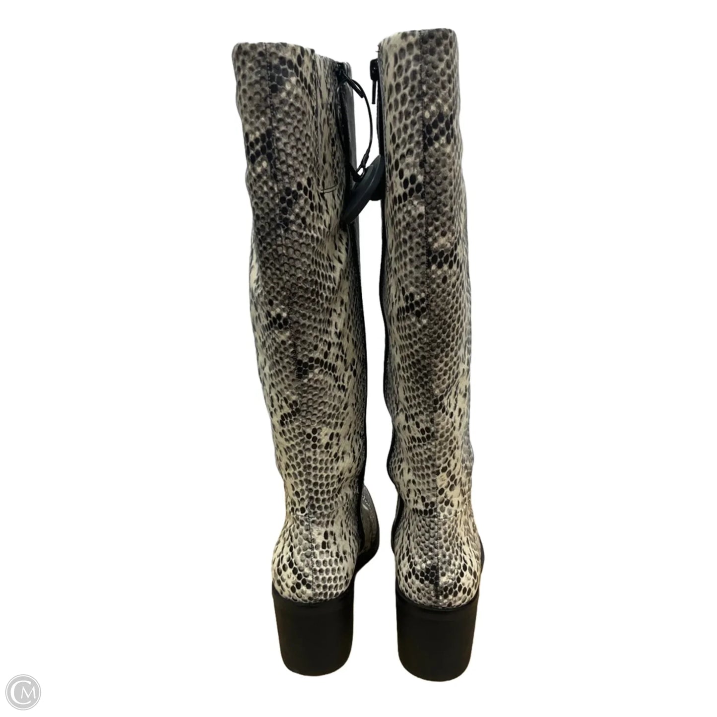 Boots Knee Flats By Crown Vintage In Animal Print, Size: 9