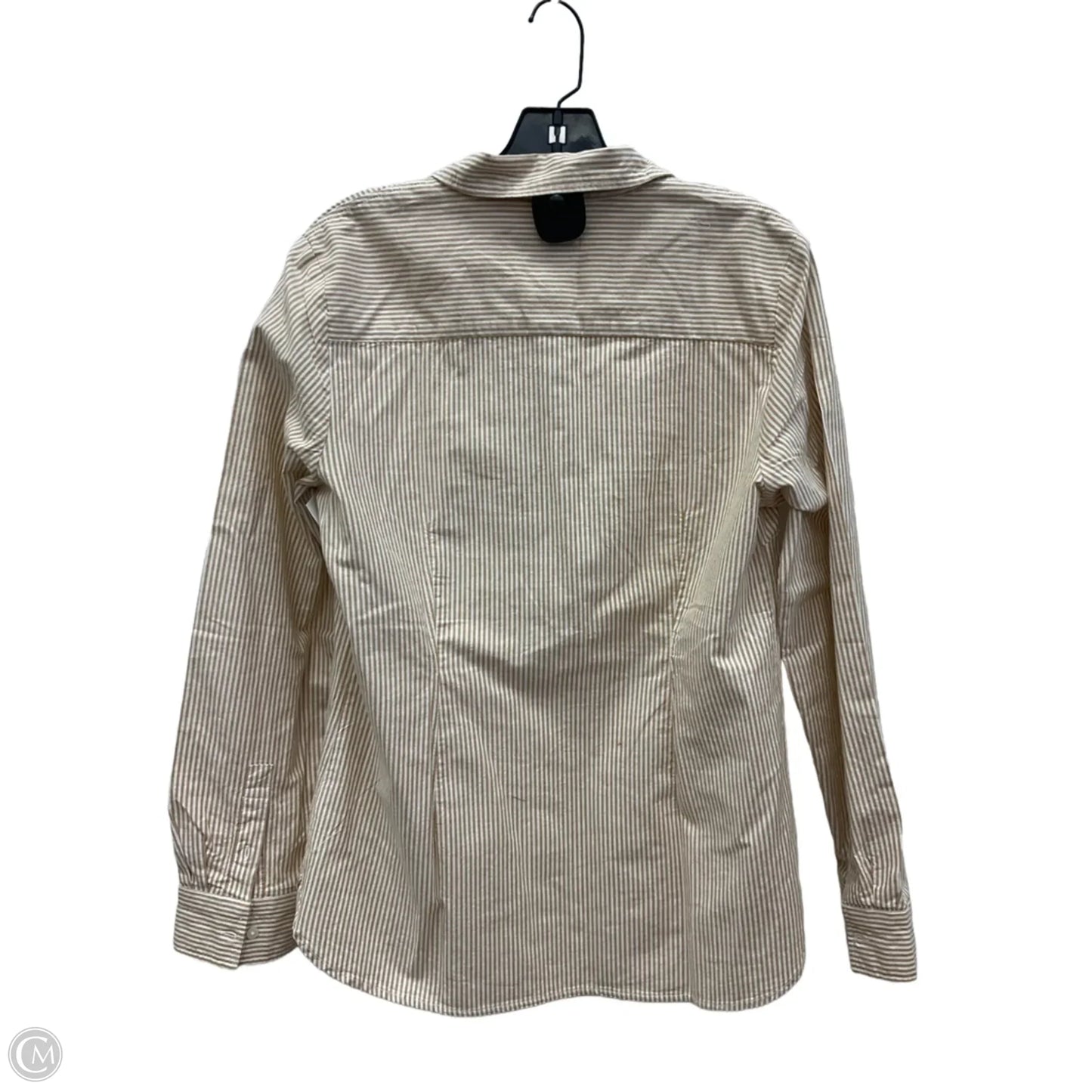 Blouse Long Sleeve By Tommy Hilfiger In Striped Pattern, Size: M