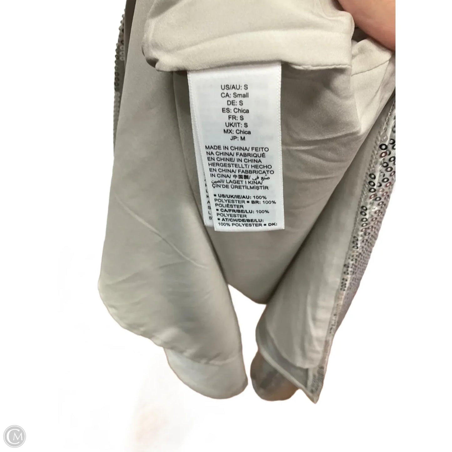 Dress Party Long By The Drop In Silver, Size: S