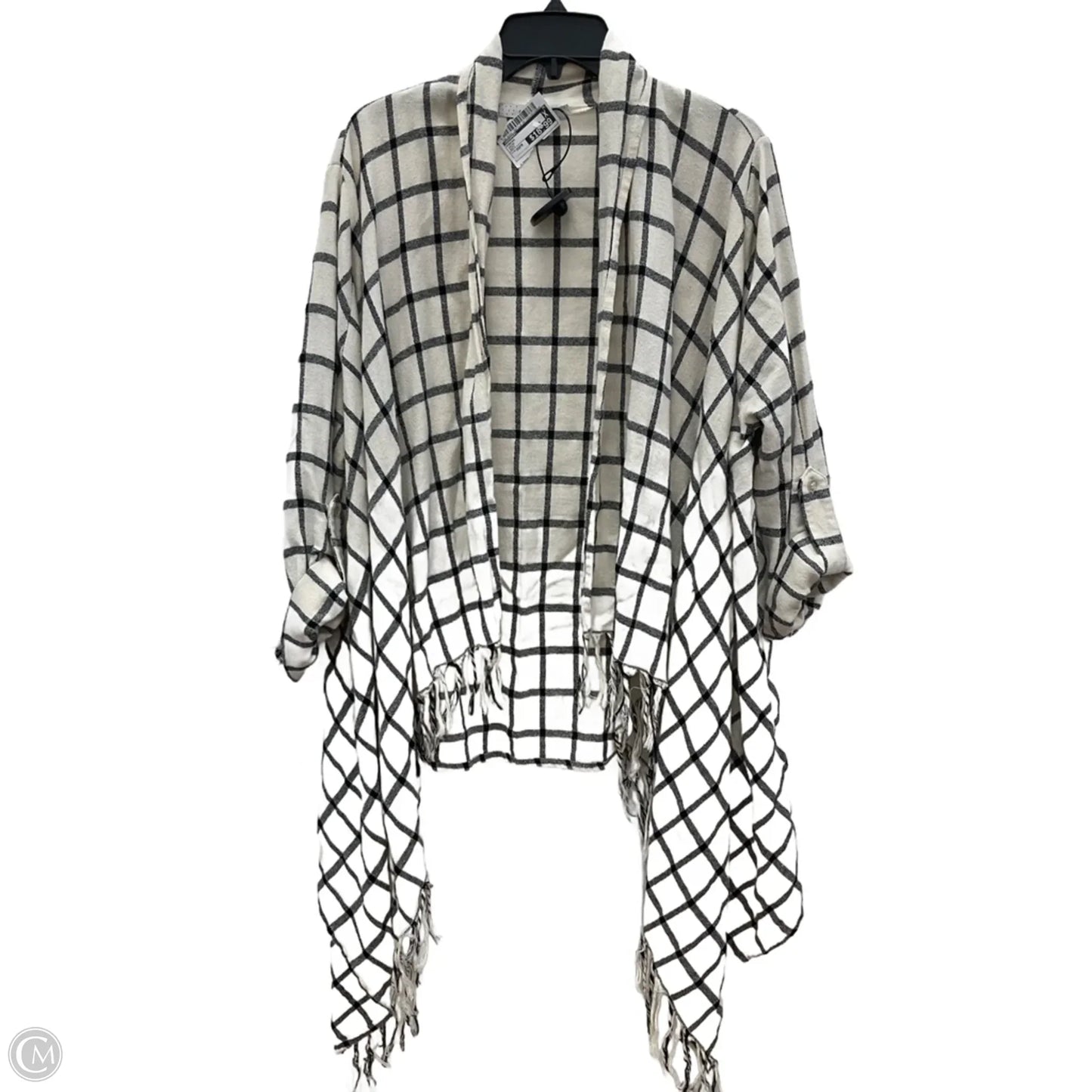 Poncho By Dreamers In Cream, Size: Osfm