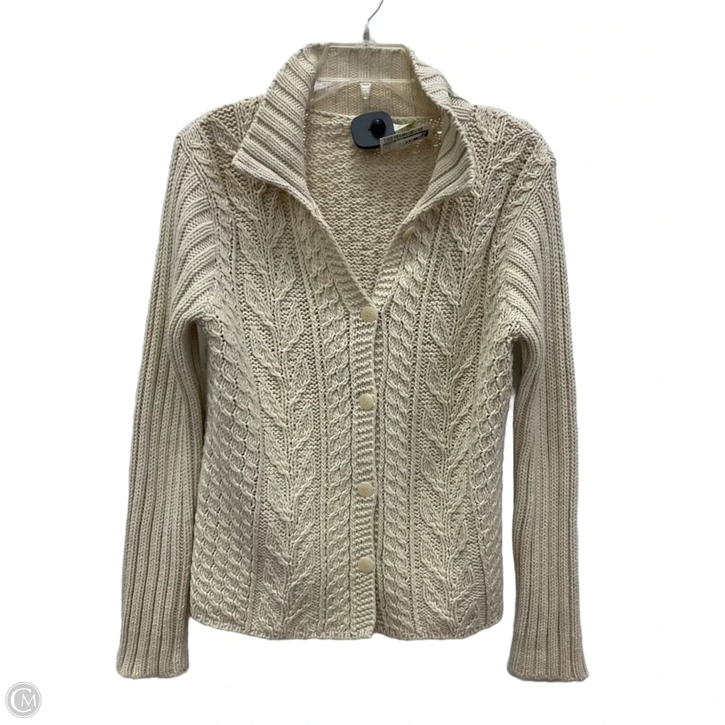 Cardigan By Sigrid Olsen In Cream, Size: M