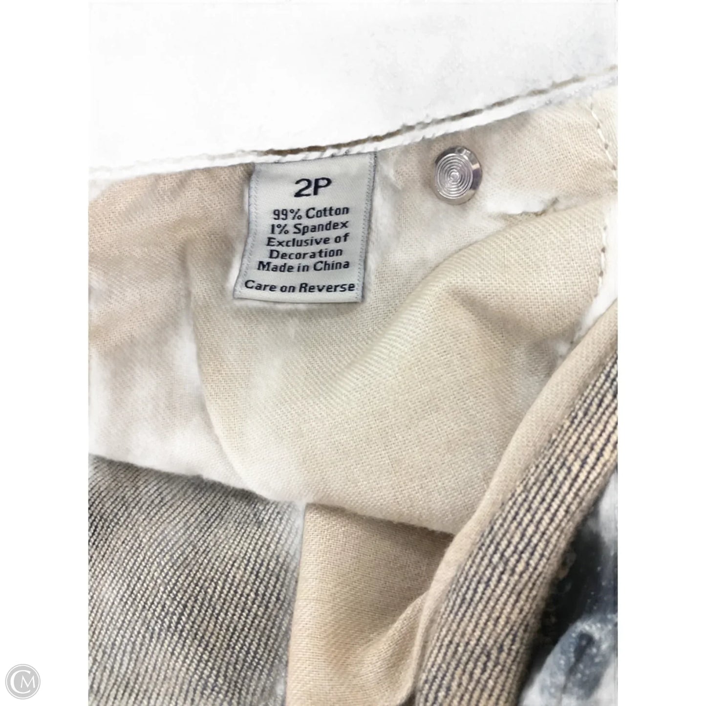 Jeans Flared By Simply Vera In Blue Denim, Size: 2p