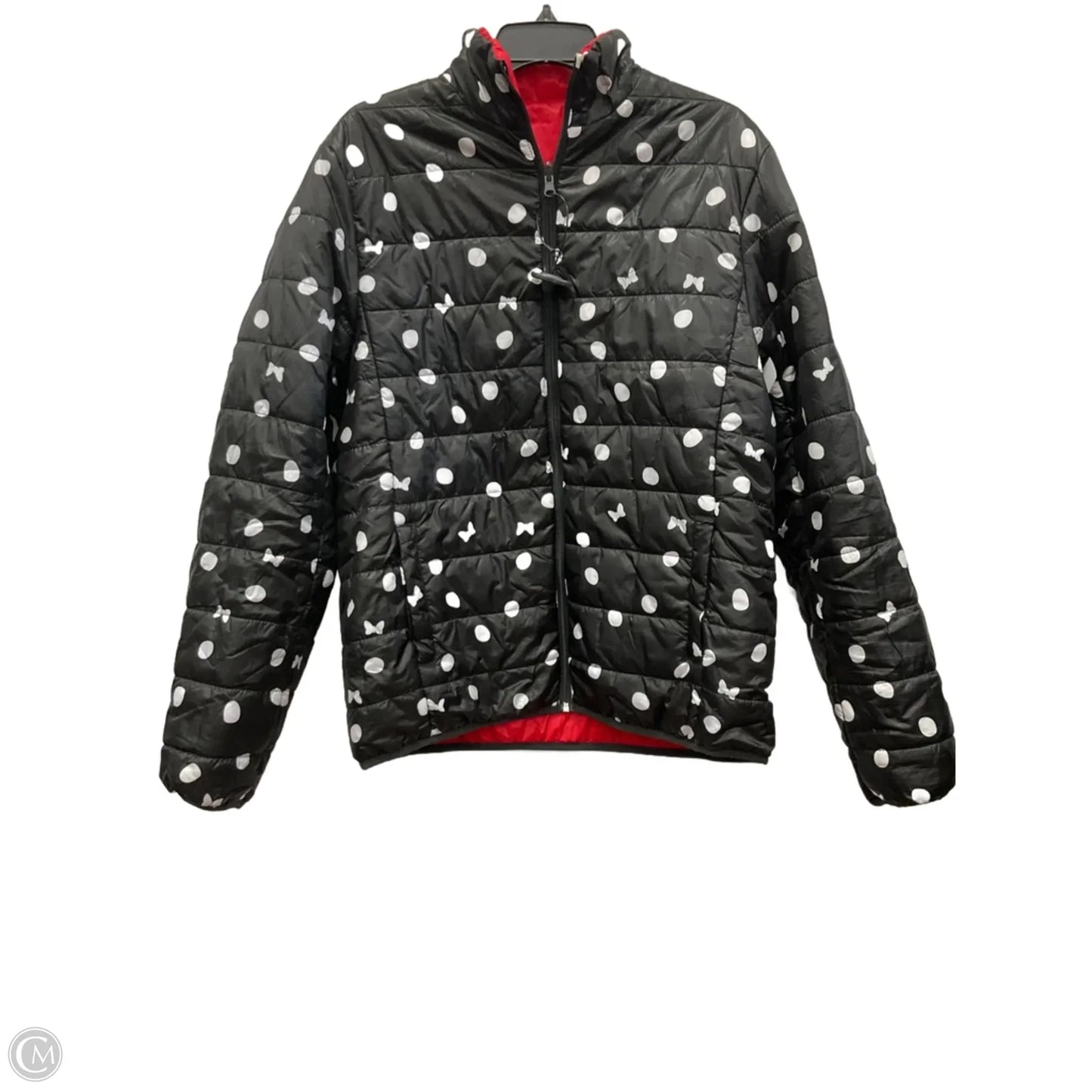Coat Puffer & Quilted By Disney In Black & Red, Size: Xl