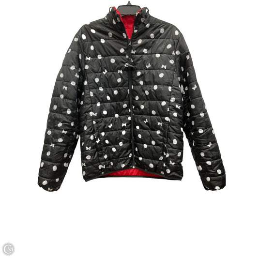 Coat Puffer & Quilted By Disney In Black & Red, Size: Xl