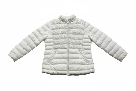 Coat Puffer & Quilted By Chicos In White, Size: Xl