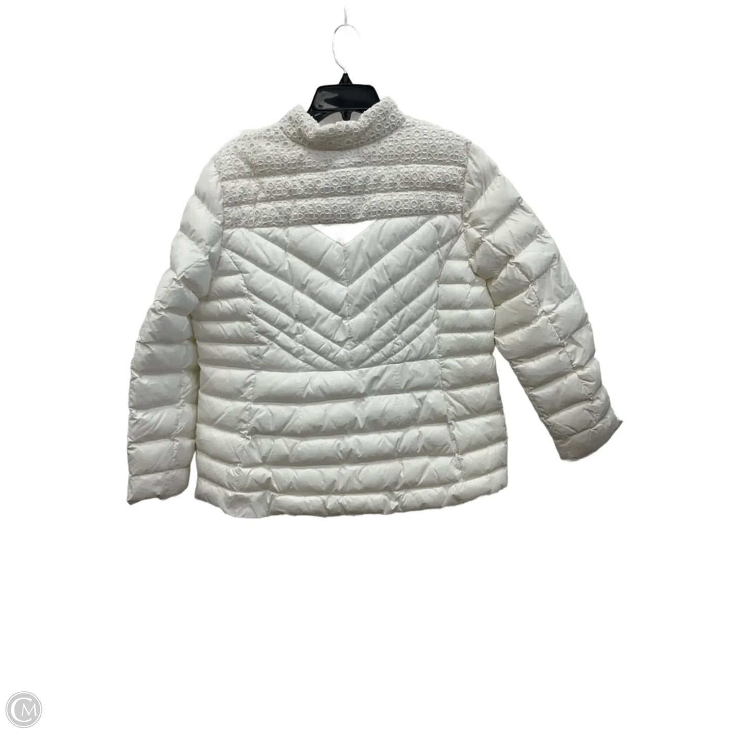 Coat Puffer & Quilted By Chicos In White, Size: Xl