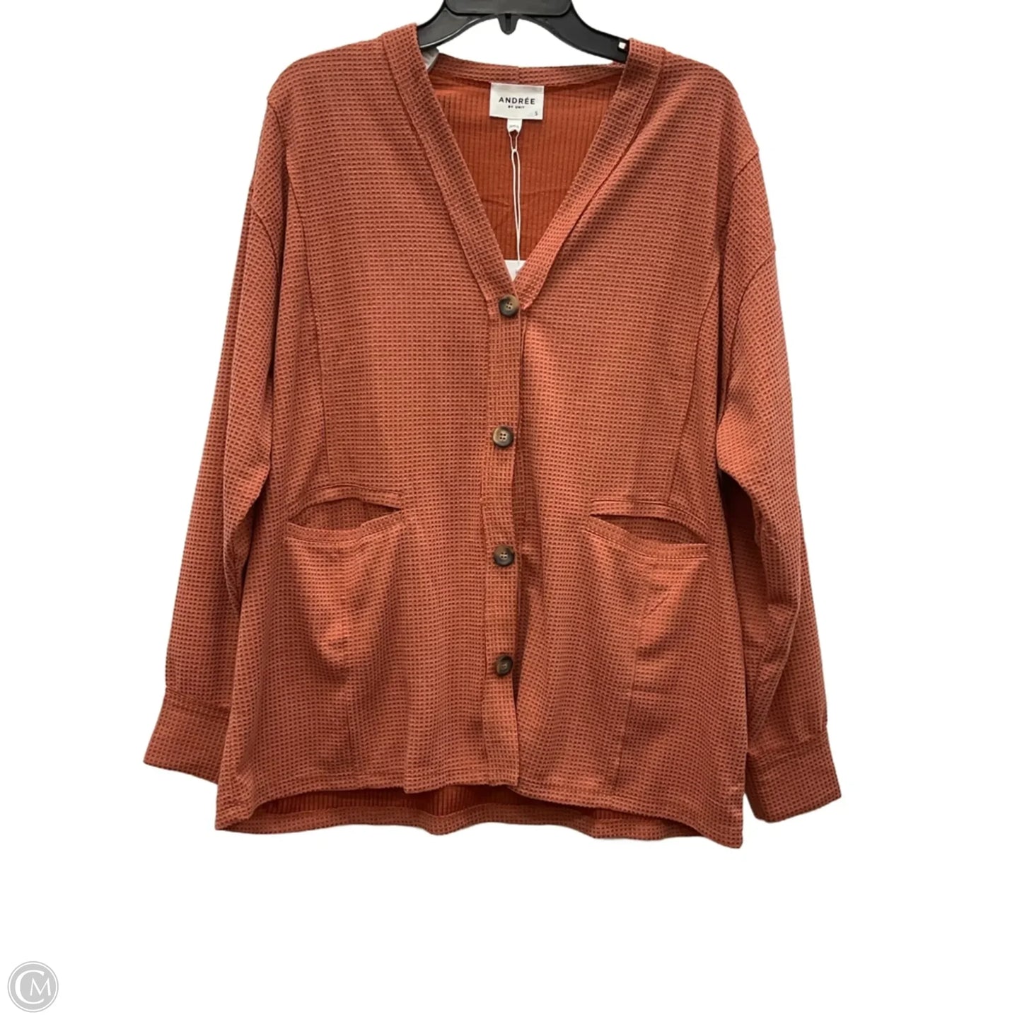 Cardigan By Clothes Mentor In Orange, Size: S