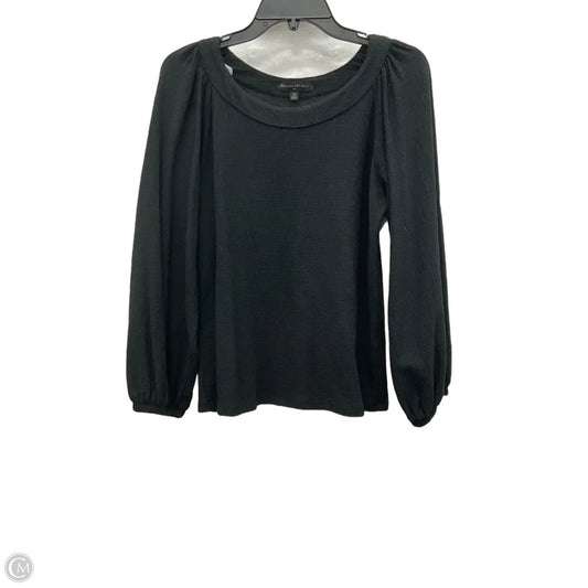 Top Long Sleeve By Banana Republic In Black, Size: M
