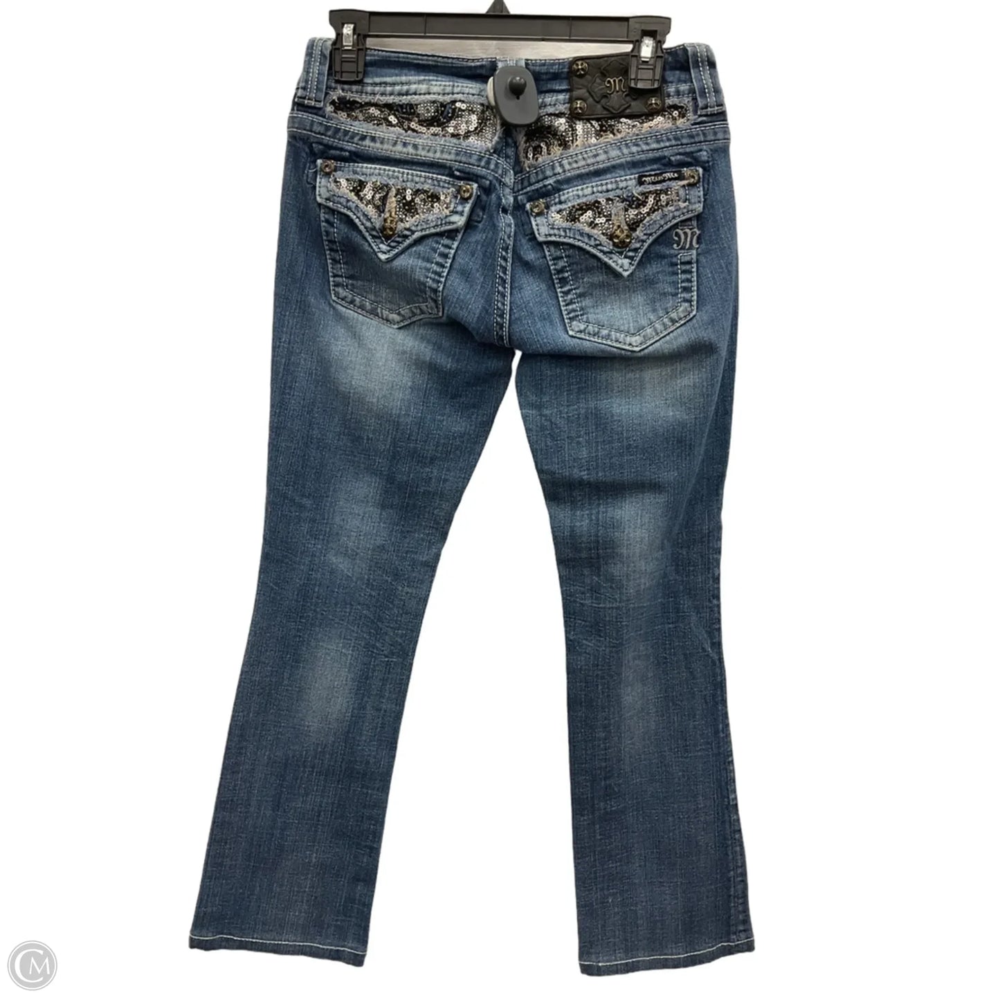 Jeans Boot Cut By Miss Me In Blue Denim, Size: 4