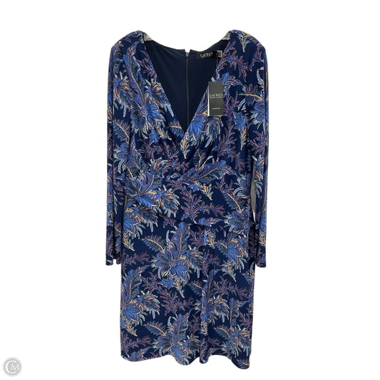 Dress Work By Lauren By Ralph Lauren In Multi-colored, Size: 14