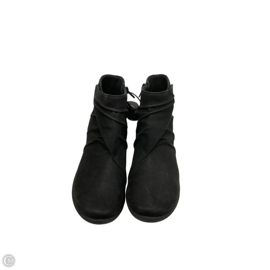 Boots Ankle Flats By Clarks In Black, Size: 7.5
