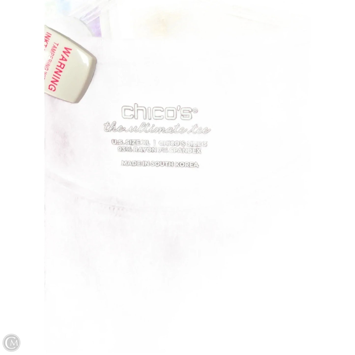 Top 3/4 Sleeve By Chicos In Maroon, Size: Xl