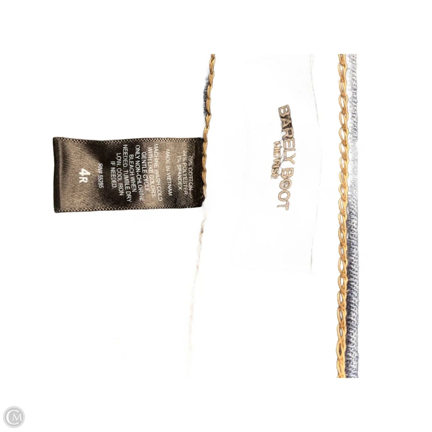 Jeans Straight By Express In Blue Denim, Size: 4