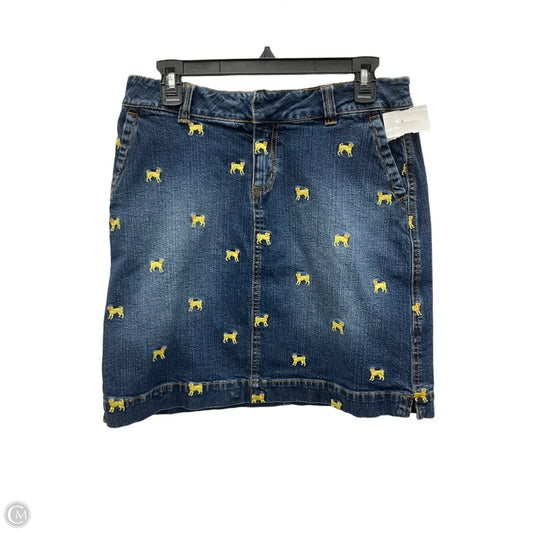 Skirt Designer By Lilly Pulitzer In Blue Denim, Size: 4