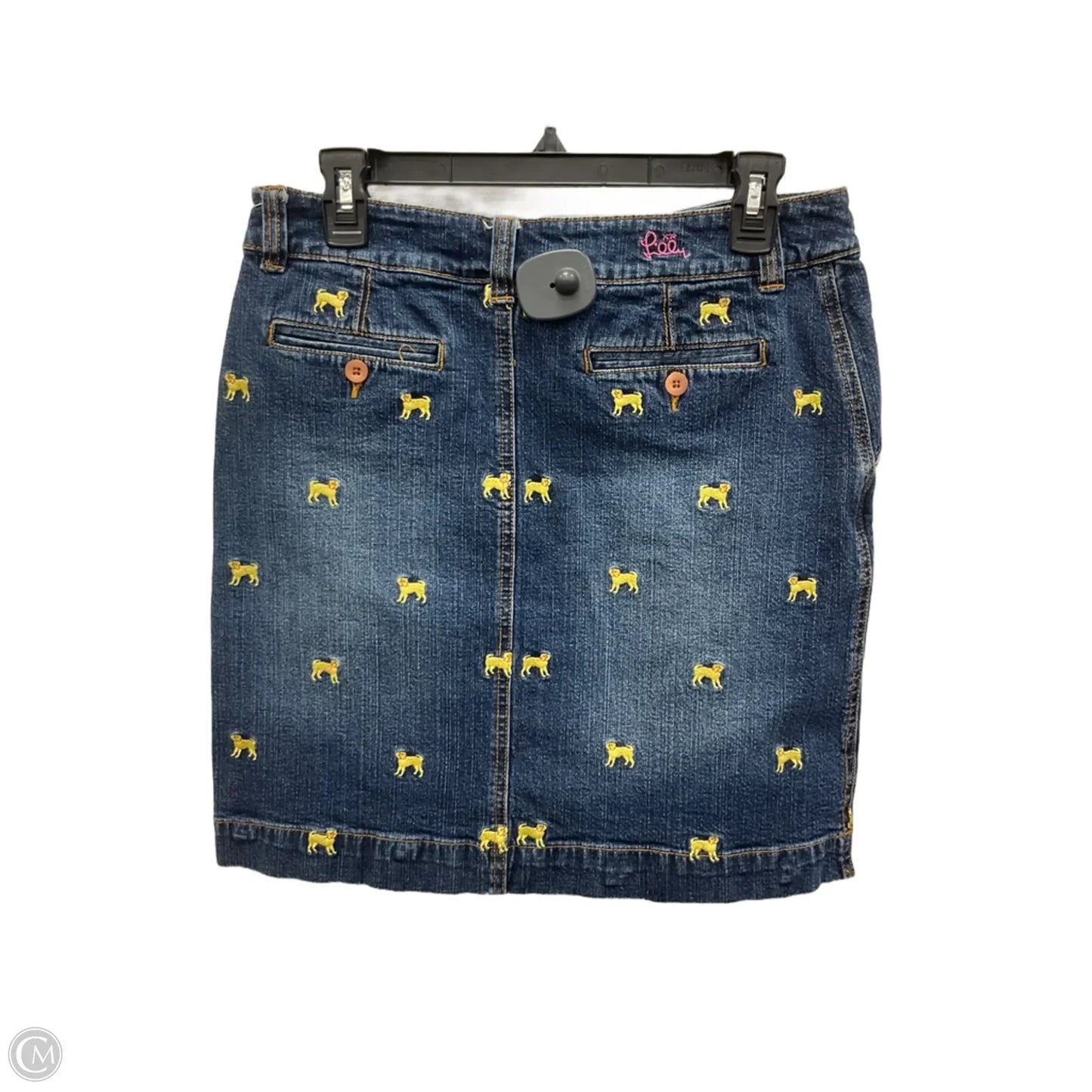 Skirt Designer By Lilly Pulitzer In Blue Denim, Size: 4