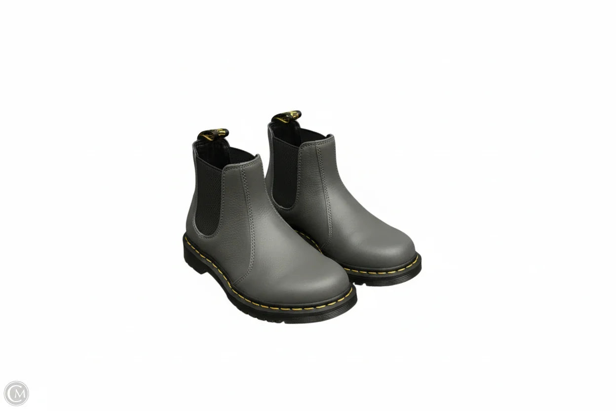 Boots Ankle Flats By Dr Martens In Grey, Size: 8