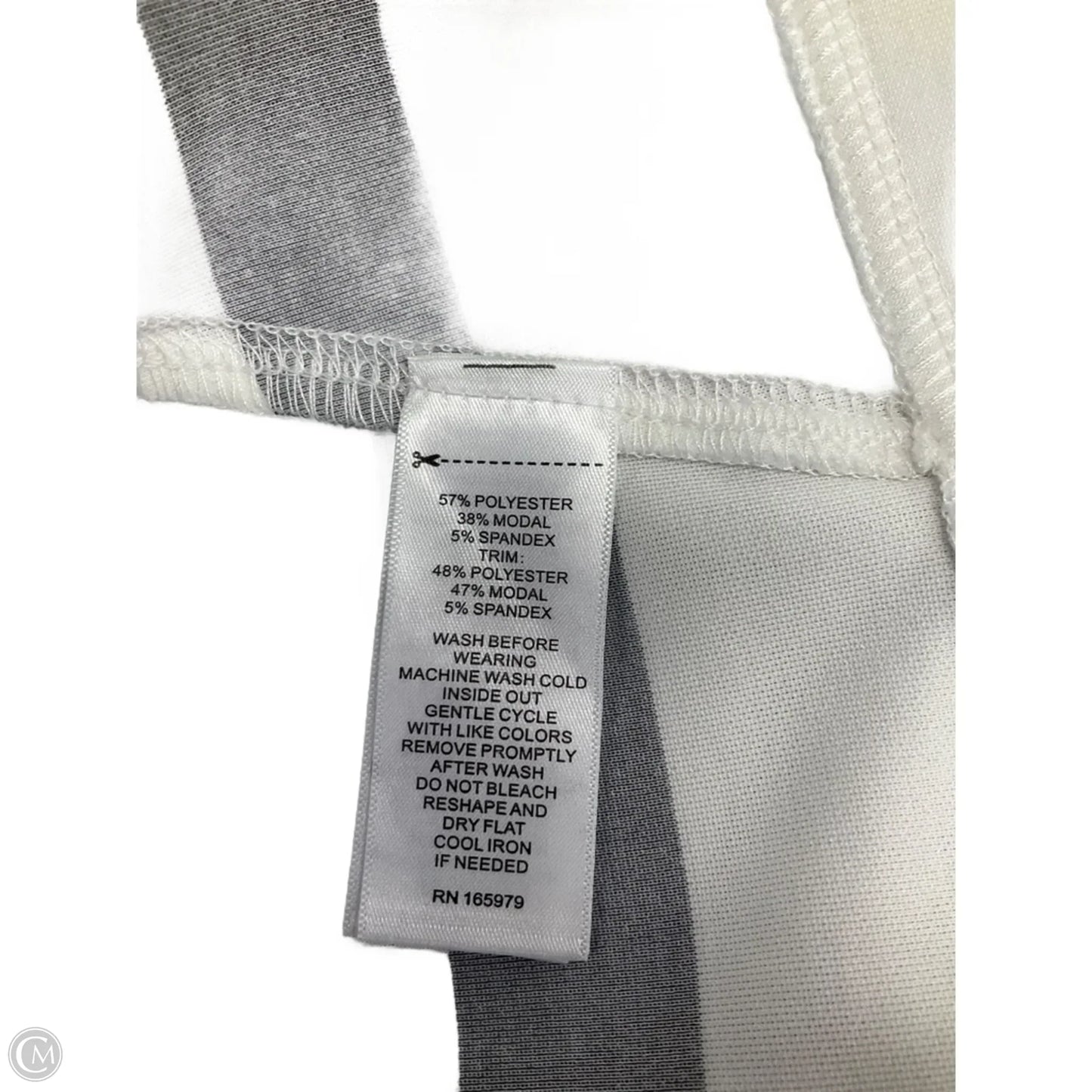 Top Long Sleeve By Cable And Gauge In Striped Pattern, Size: Xl