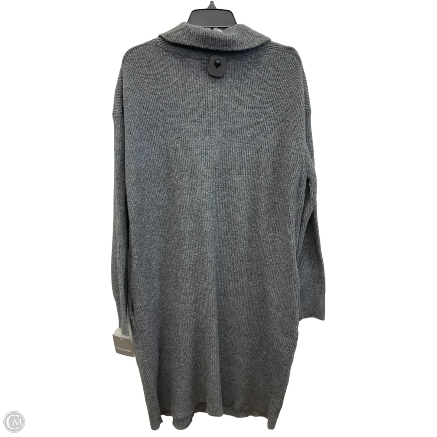 Dress Sweater By Falls Creek In Grey, Size: L