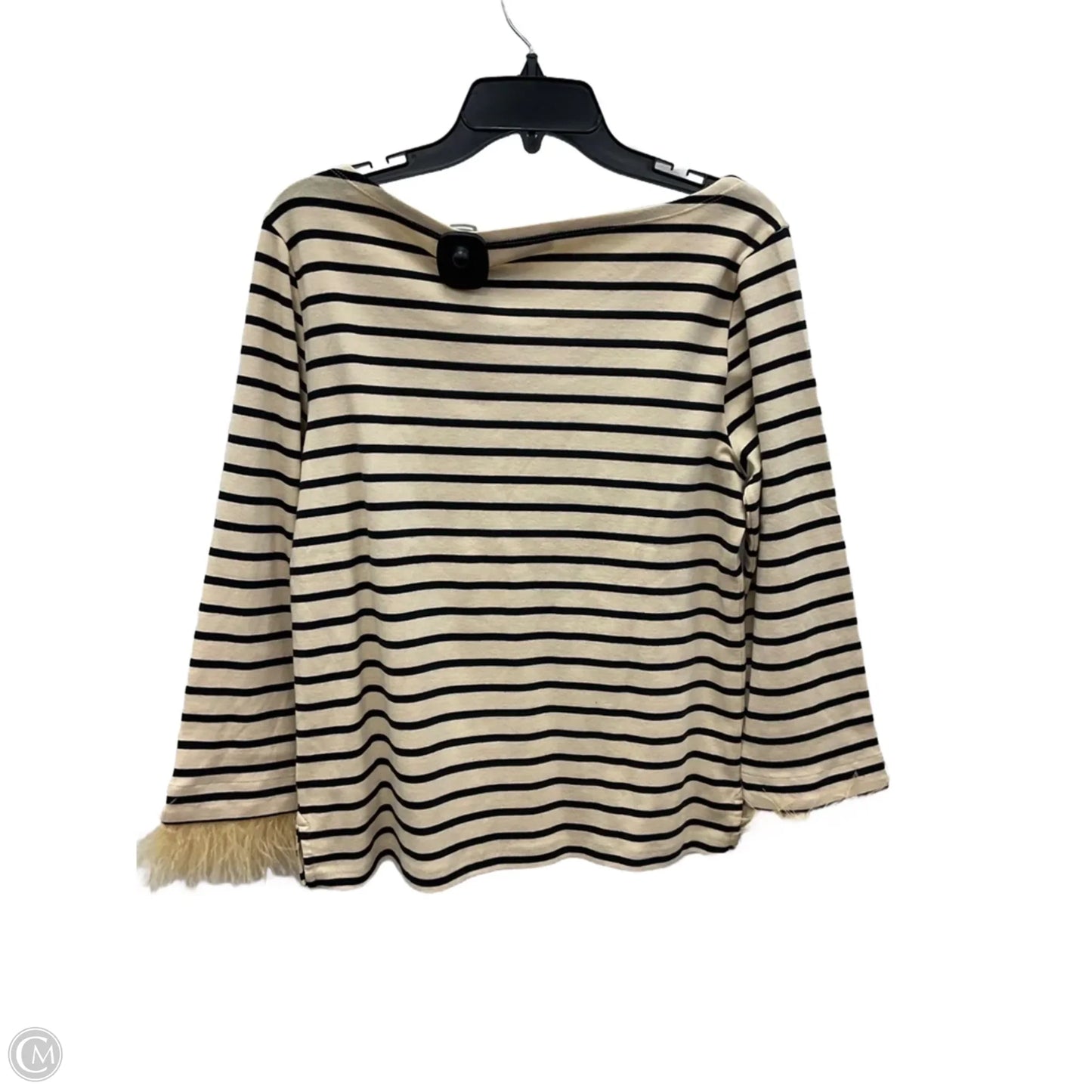 Top Long Sleeve By J. Crew In Striped Pattern, Size: M