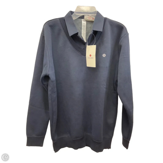 Athletic Sweatshirt Collar By Lululemon In Blue, Size: 3x