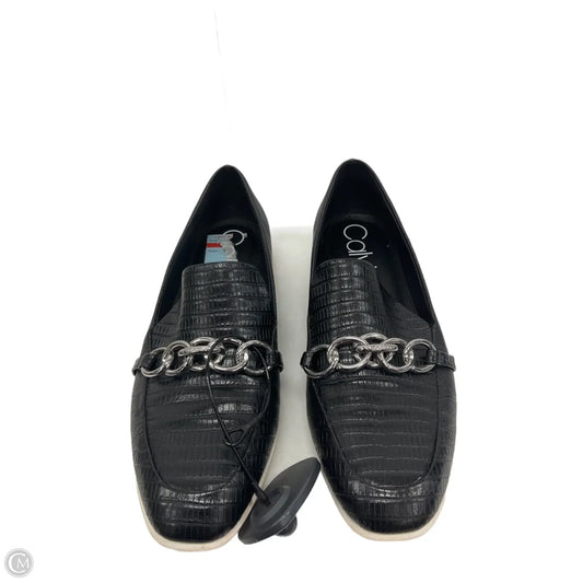 Shoes Flats By Calvin Klein In Black, Size: 7.5
