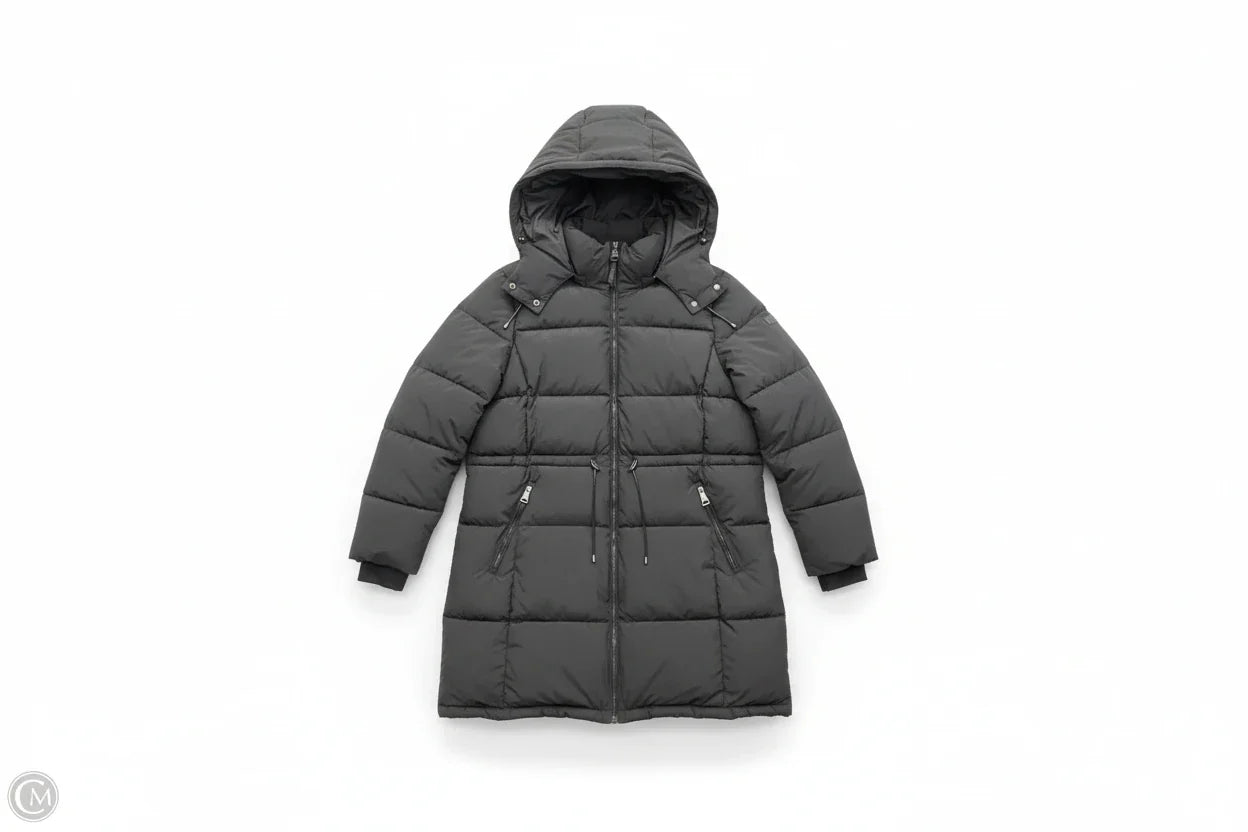 Coat Puffer & Quilted By Dkny In Black, Size: Xl