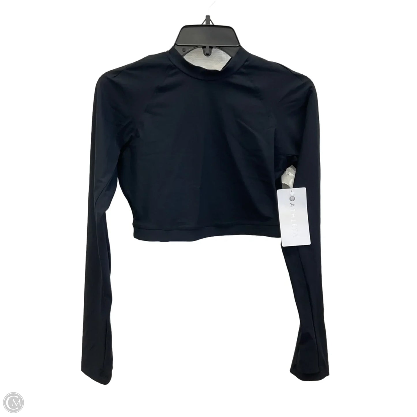 Athletic Top Short Sleeve By Athleta In Black, Size: Sp