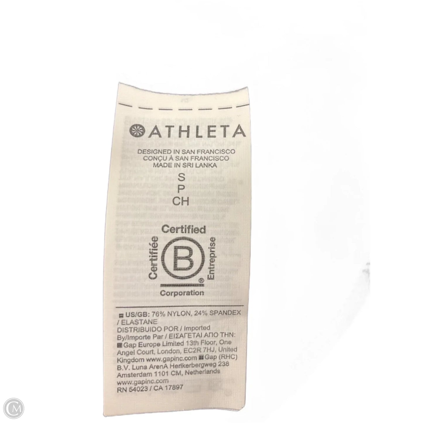 Athletic Top Short Sleeve By Athleta In Black, Size: Sp