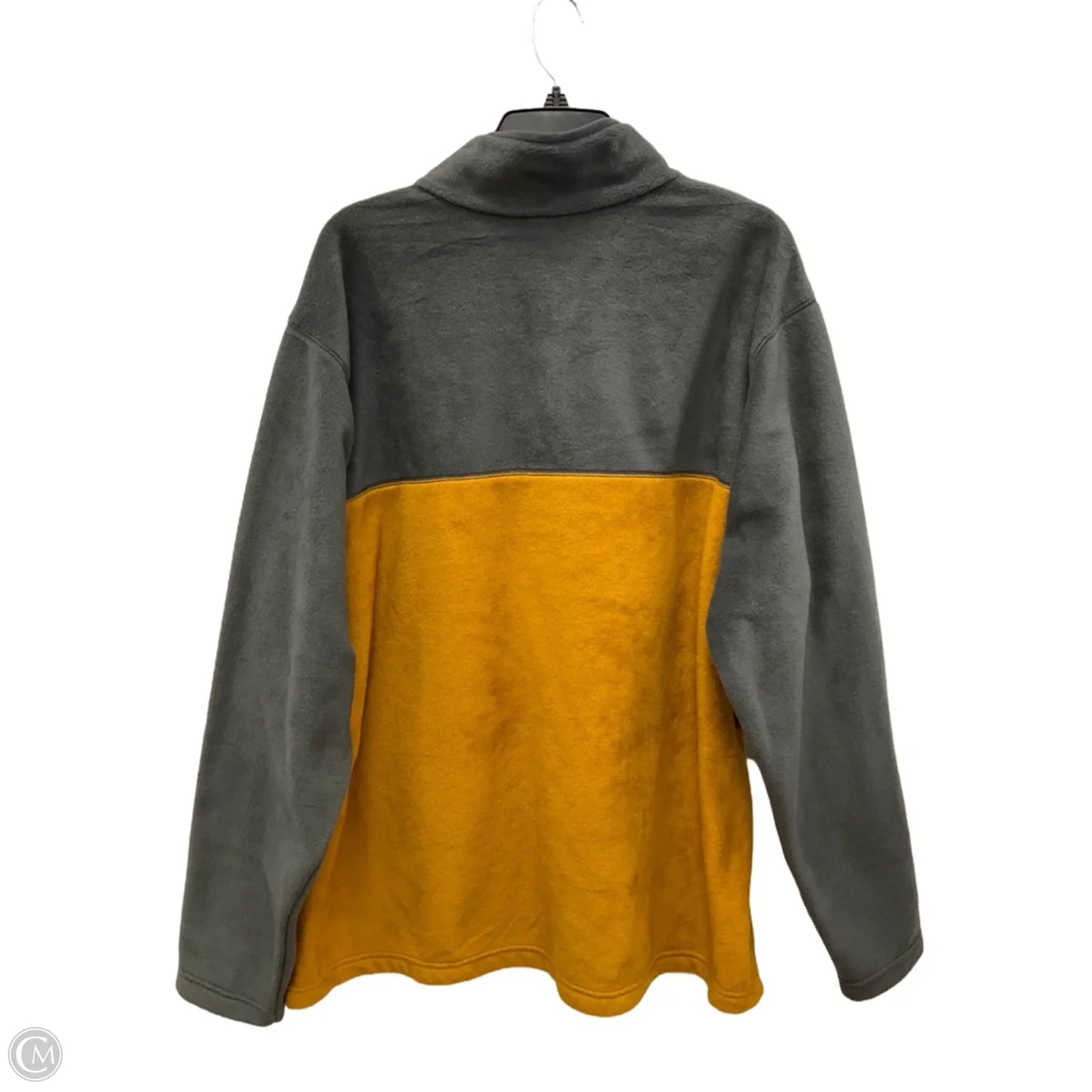Sweatshirt Collar By Columbia In Grey & Yellow, Size: Xxl