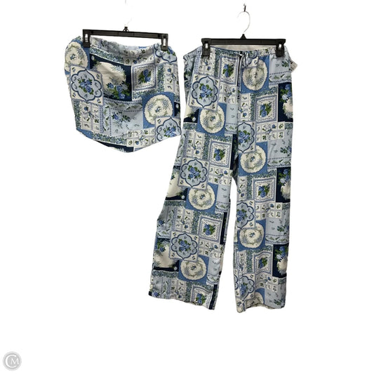 Top 2pc Sleeveless By Abercrombie And Fitch In Blue, Size: Xl