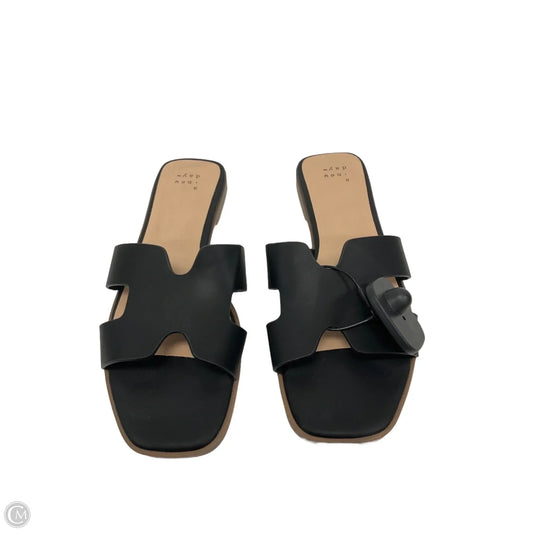 Sandals Flats By A New Day In Black, Size: 7.5