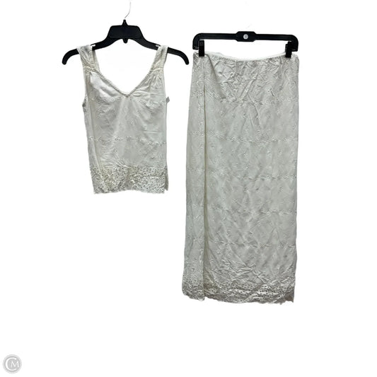 Top 2pc Sleeveless By White House Black Market In White, Size: S