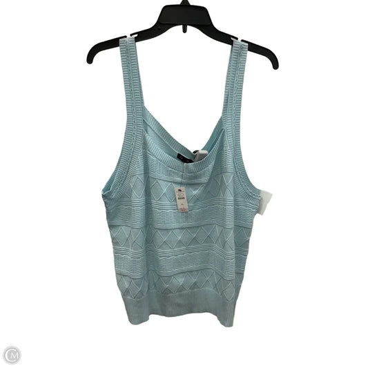 Top Sleeveless By Talbots In Blue, Size: Xl