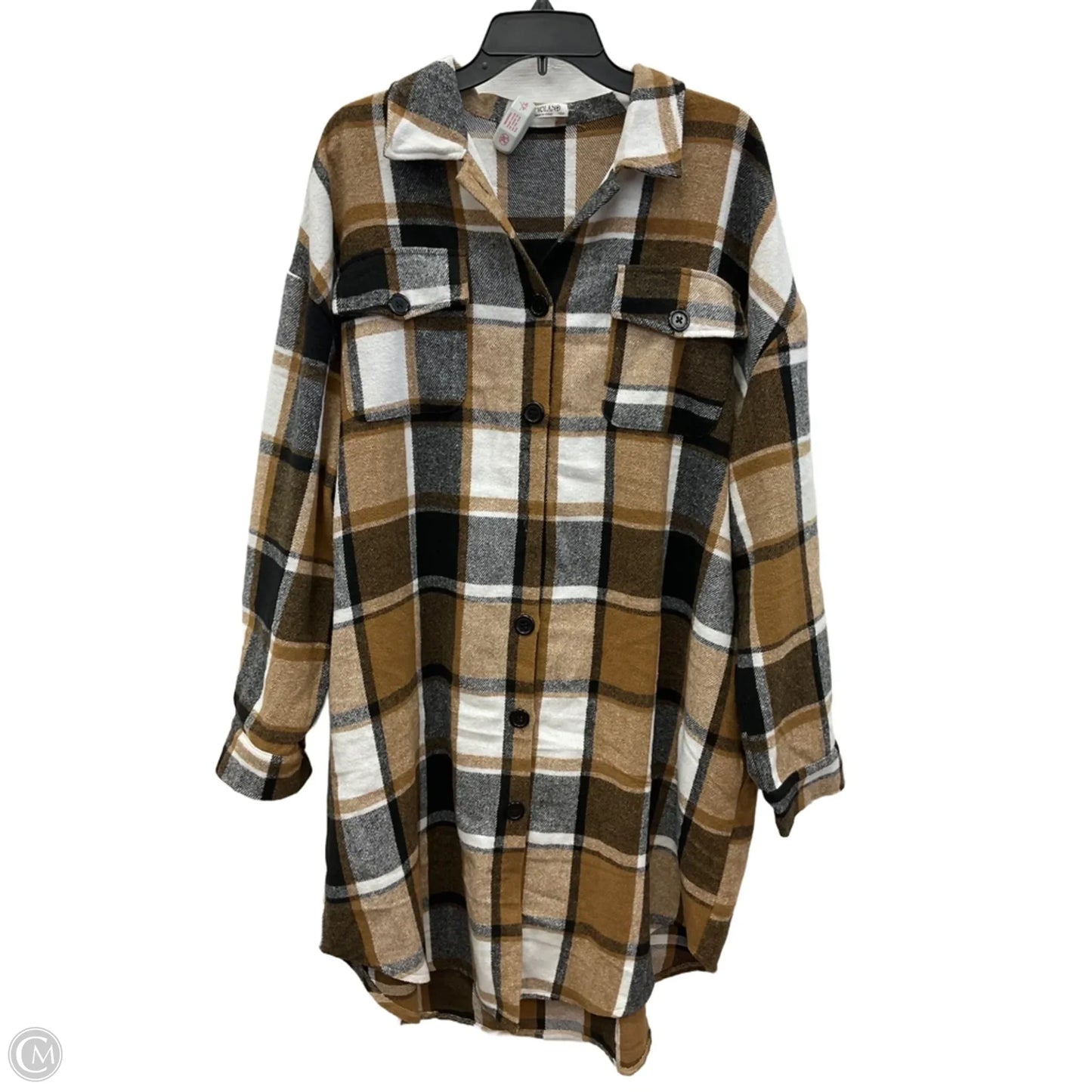 Jacket Shirt By Cme In Plaid Pattern, Size: 1x