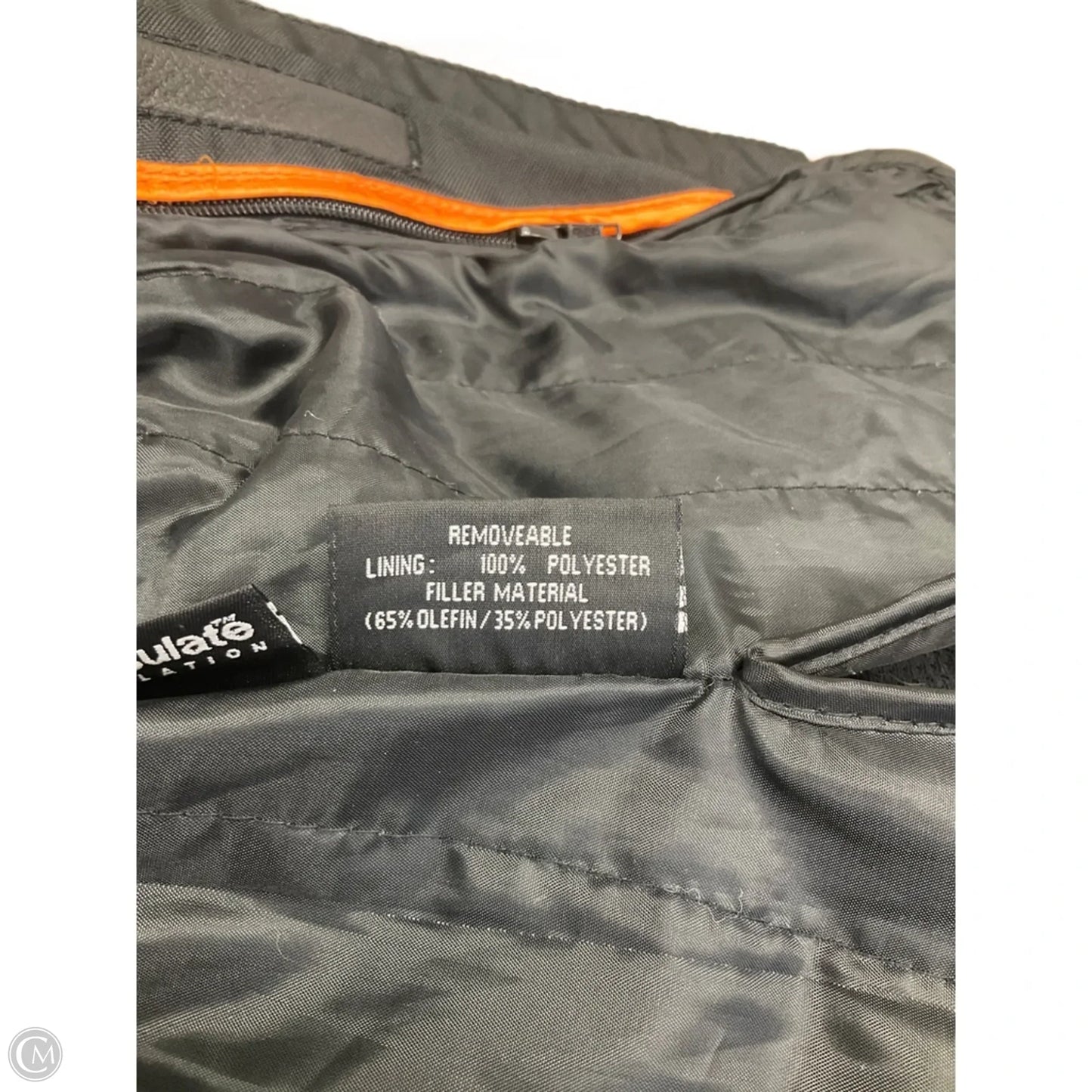 Jacket Moto Leather By Cmb In Black, Size: S