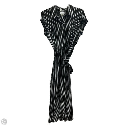 Dress Casual Maxi By Calvin Klein In Polkadot Pattern, Size: 10